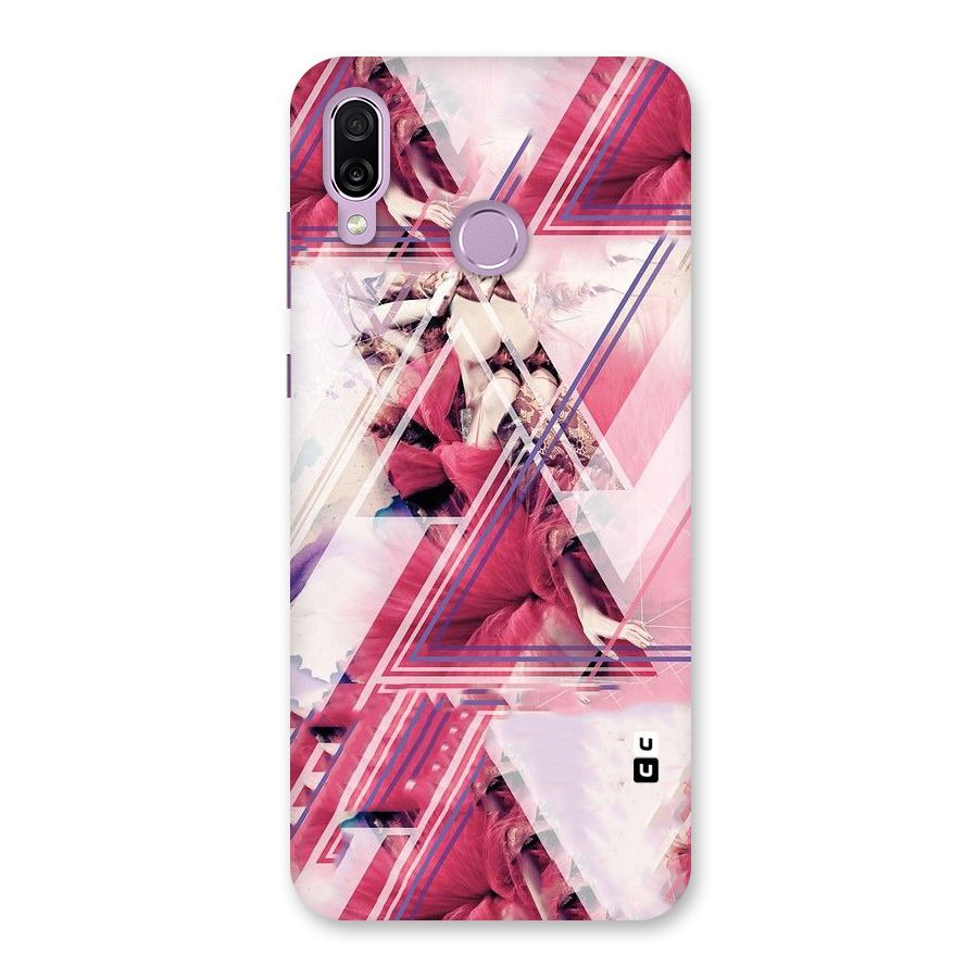 Pink Rose Abstract Back Case for Honor Play