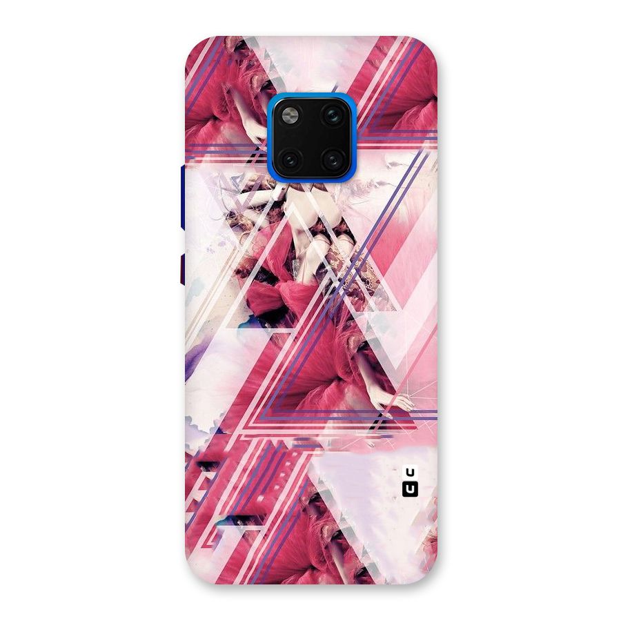Pink Rose Abstract Back Case for Huawei Mate 20 Pro