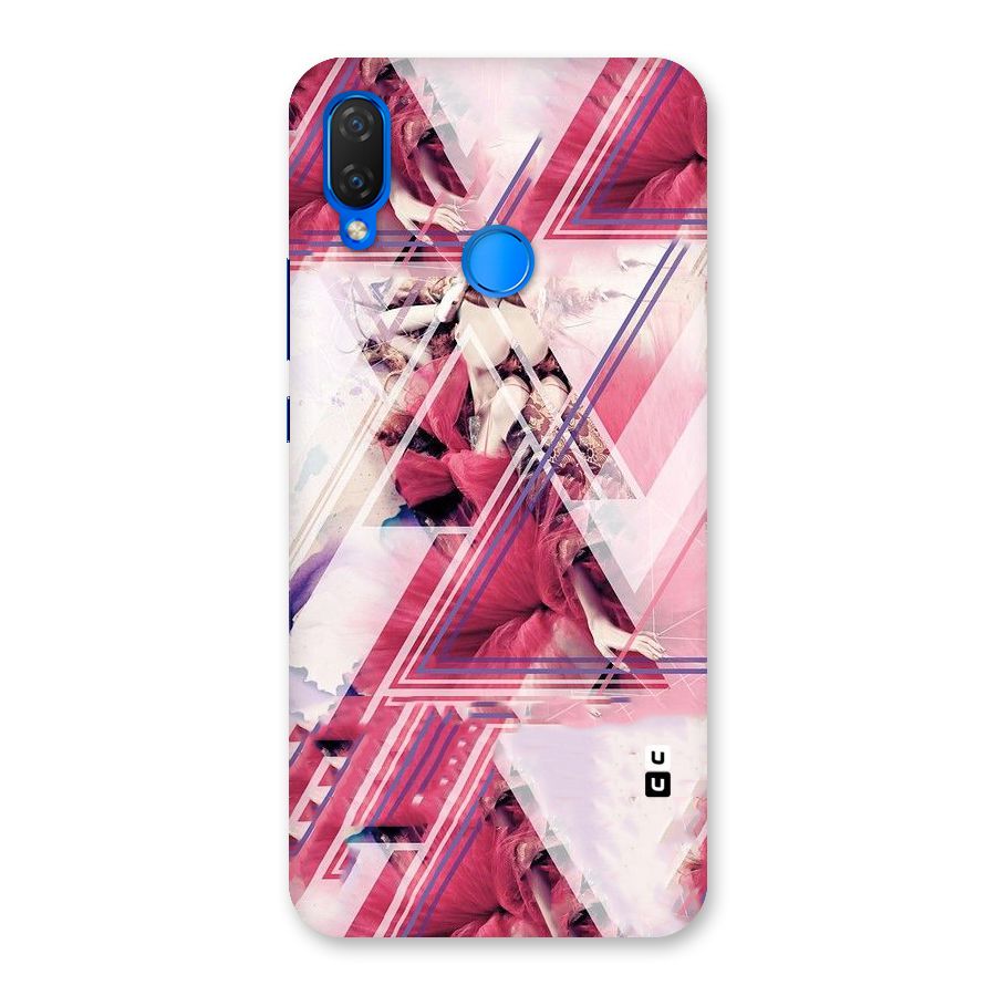 Pink Rose Abstract Back Case for Huawei P Smart+