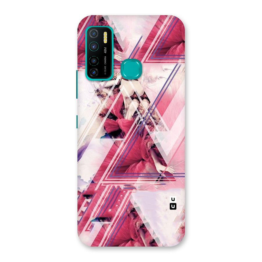 Pink Rose Abstract Back Case for Infinix Hot 9 Pro