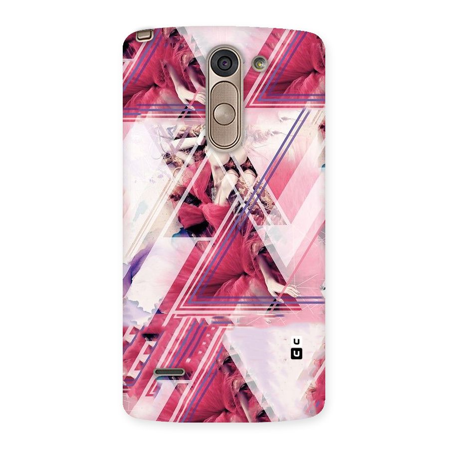 Pink Rose Abstract Back Case for LG G3 Stylus