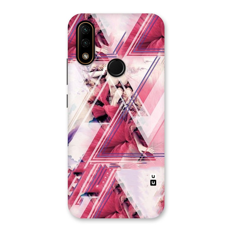 Pink Rose Abstract Back Case for Lenovo A6 Note