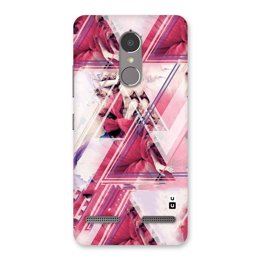 Pink Rose Abstract Back Case for Lenovo K6 Power