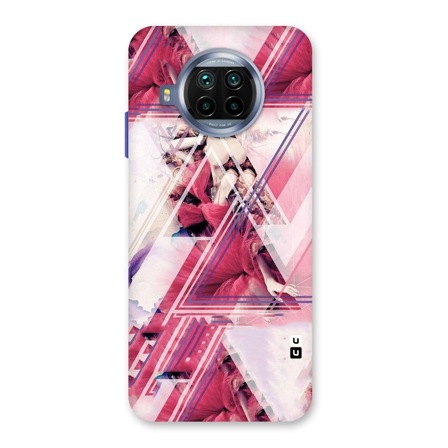 Pink Rose Abstract Back Case for Mi 10i