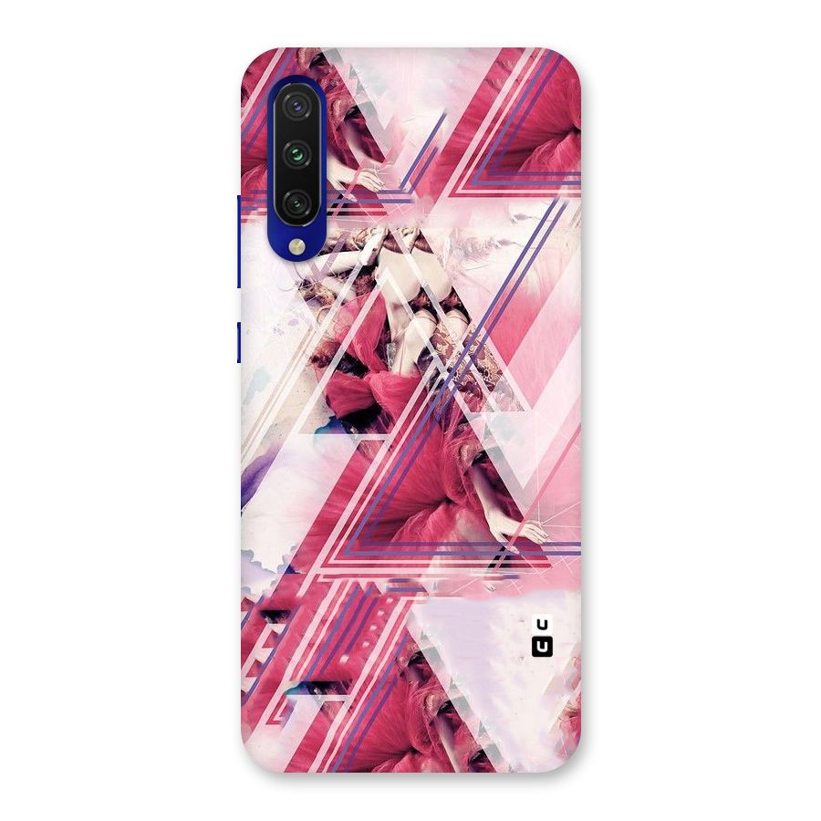 Pink Rose Abstract Back Case for Mi A3