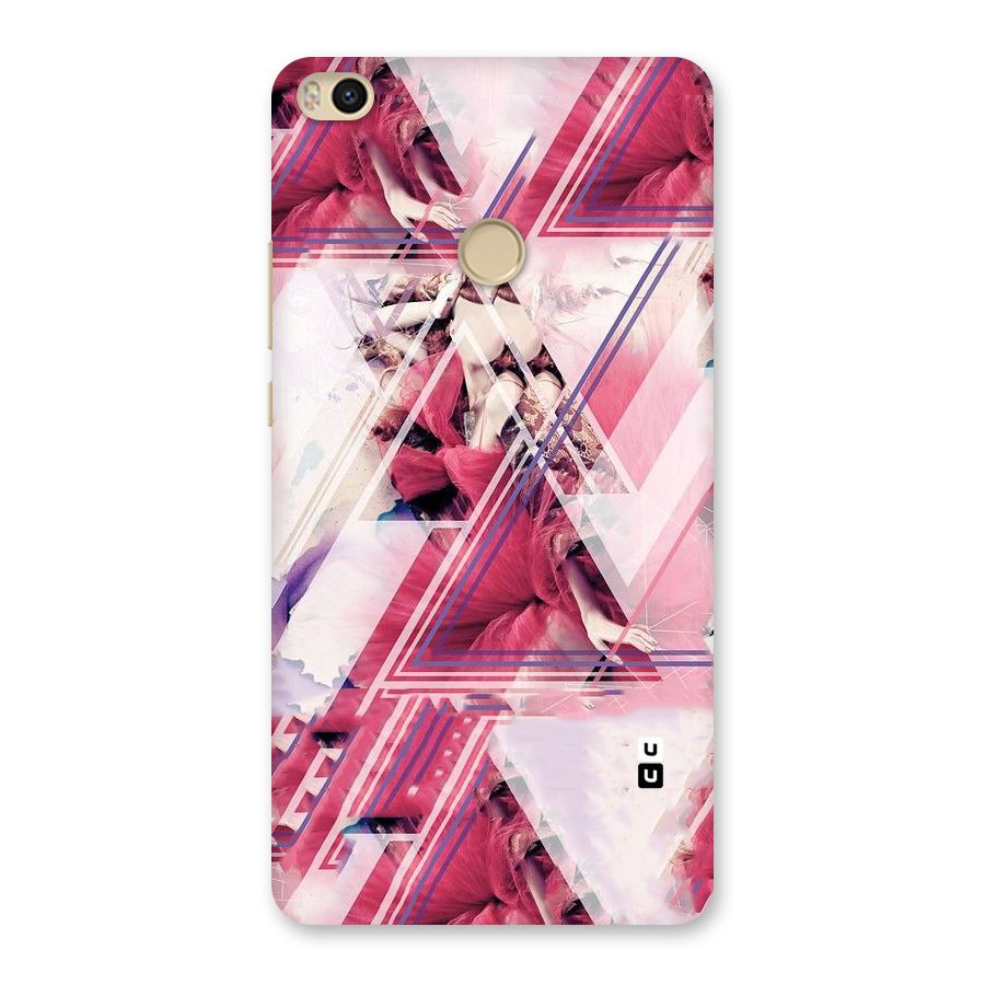 Pink Rose Abstract Back Case for Mi Max 2
