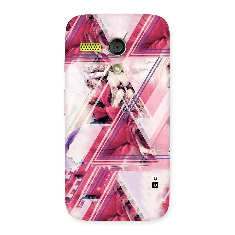 Pink Rose Abstract Back Case for Moto G