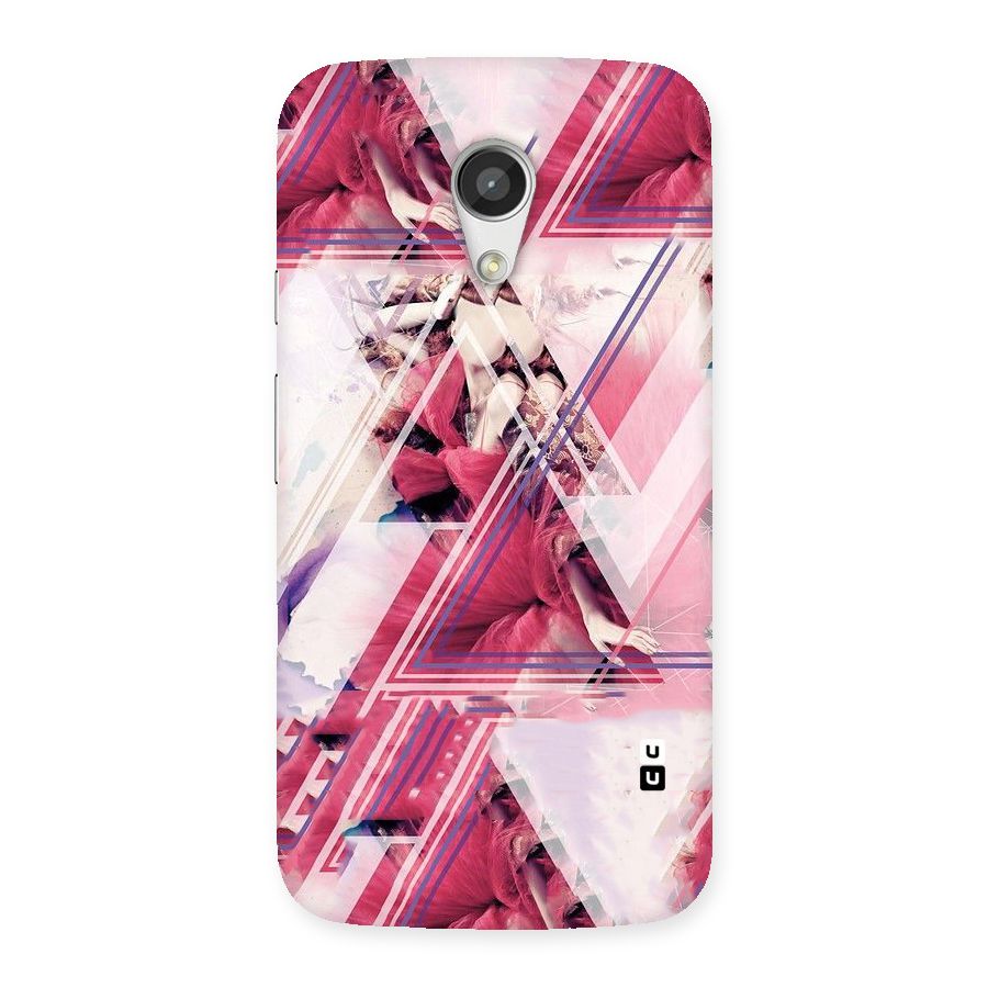 Pink Rose Abstract Back Case for Moto G 2nd Gen