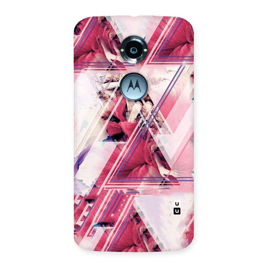 Pink Rose Abstract Back Case for Moto X 2nd Gen