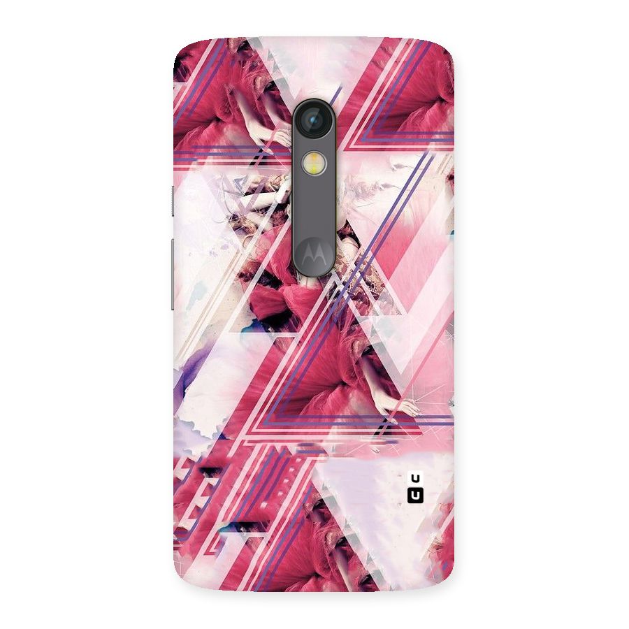 Pink Rose Abstract Back Case for Moto X Play