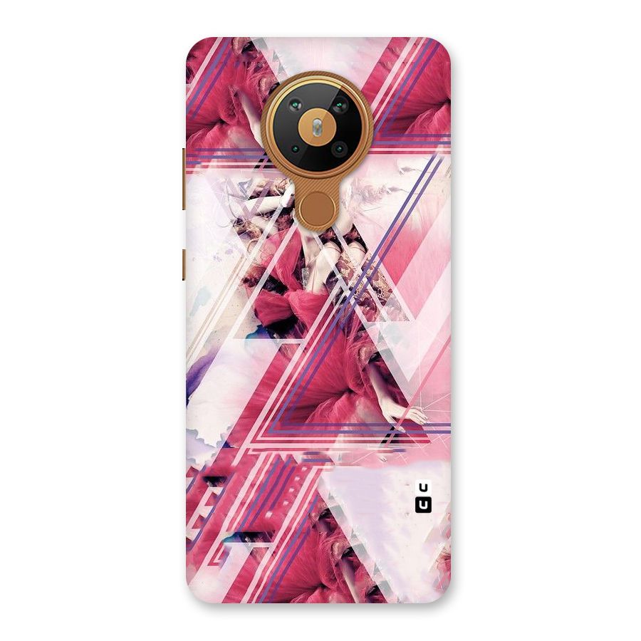 Pink Rose Abstract Back Case for Nokia 5.3