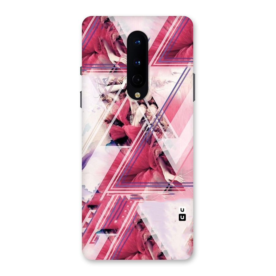 Pink Rose Abstract Back Case for OnePlus 8