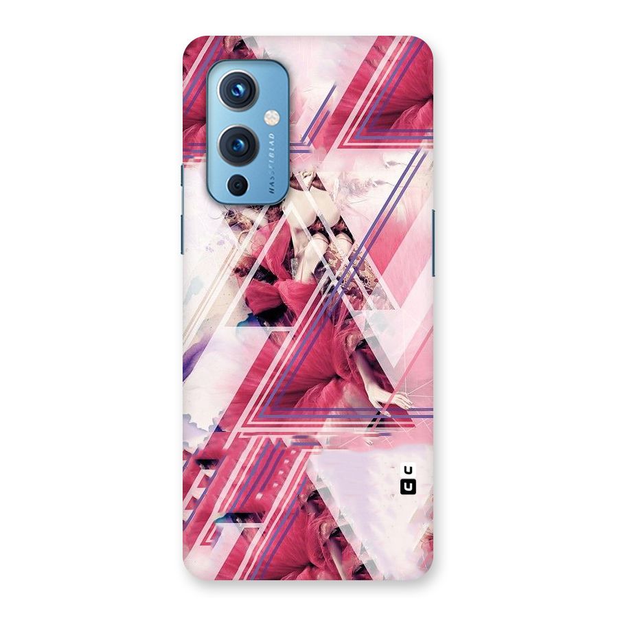 Pink Rose Abstract Back Case for OnePlus 9