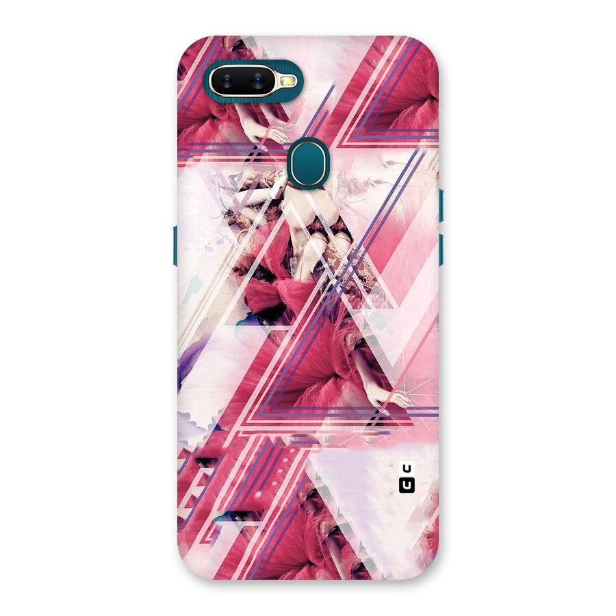Pink Rose Abstract Back Case for Oppo A11k