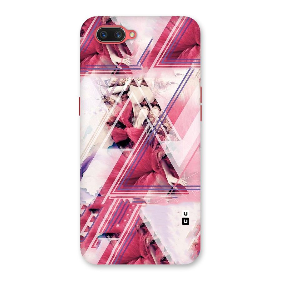 Pink Rose Abstract Back Case for Oppo A3s
