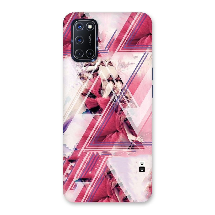 Pink Rose Abstract Back Case for Oppo A52