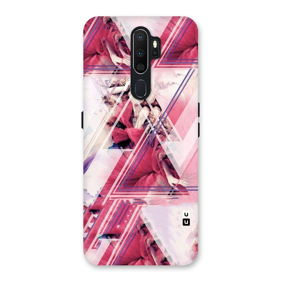 Pink Rose Abstract Back Case for Oppo A5 (2020)