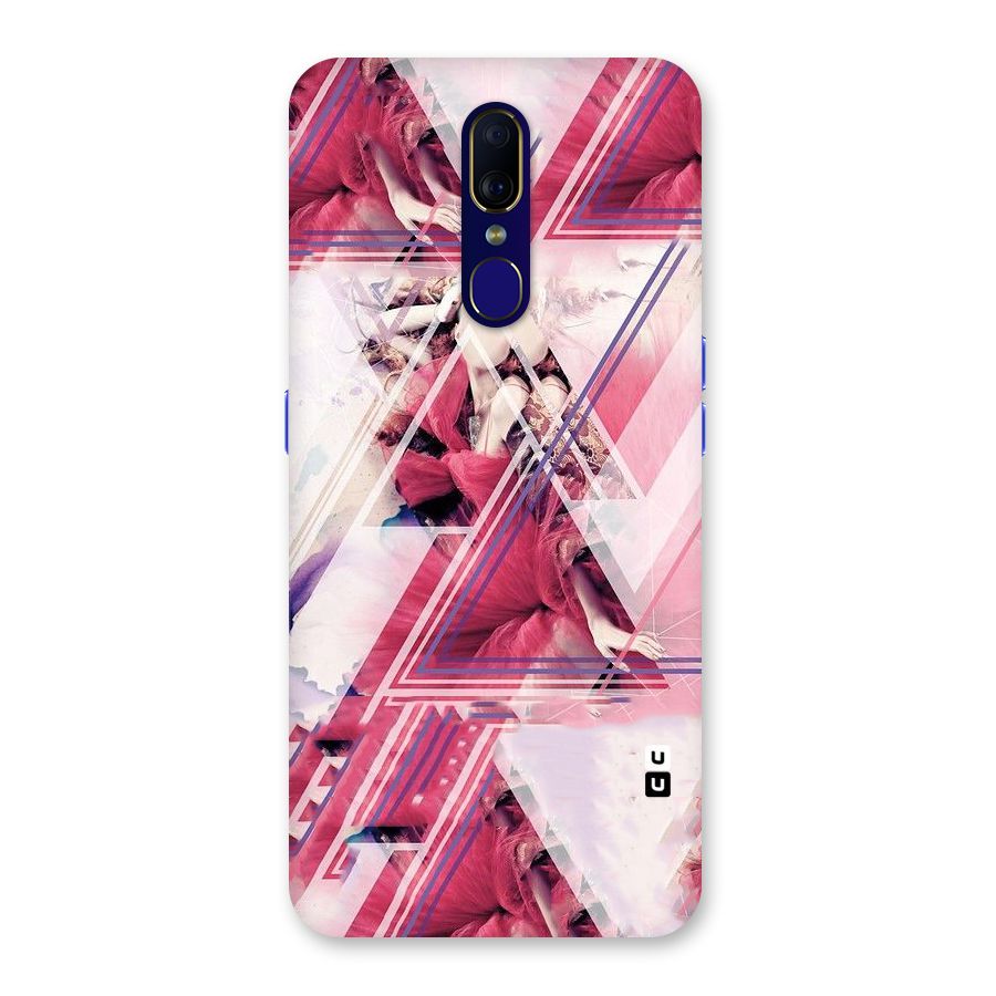 Pink Rose Abstract Back Case for Oppo F11