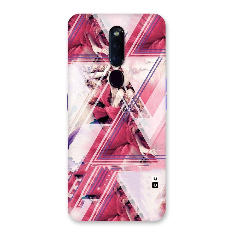 Pink Rose Abstract Back Case for Oppo F11 Pro