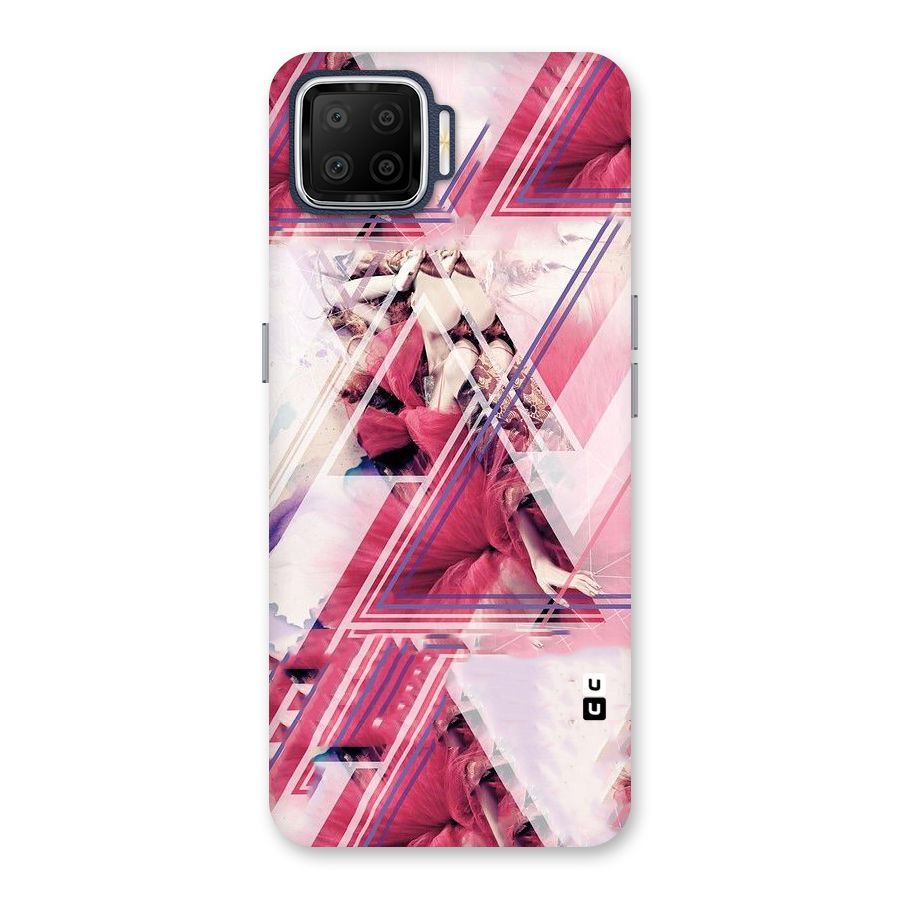 Pink Rose Abstract Back Case for Oppo F17