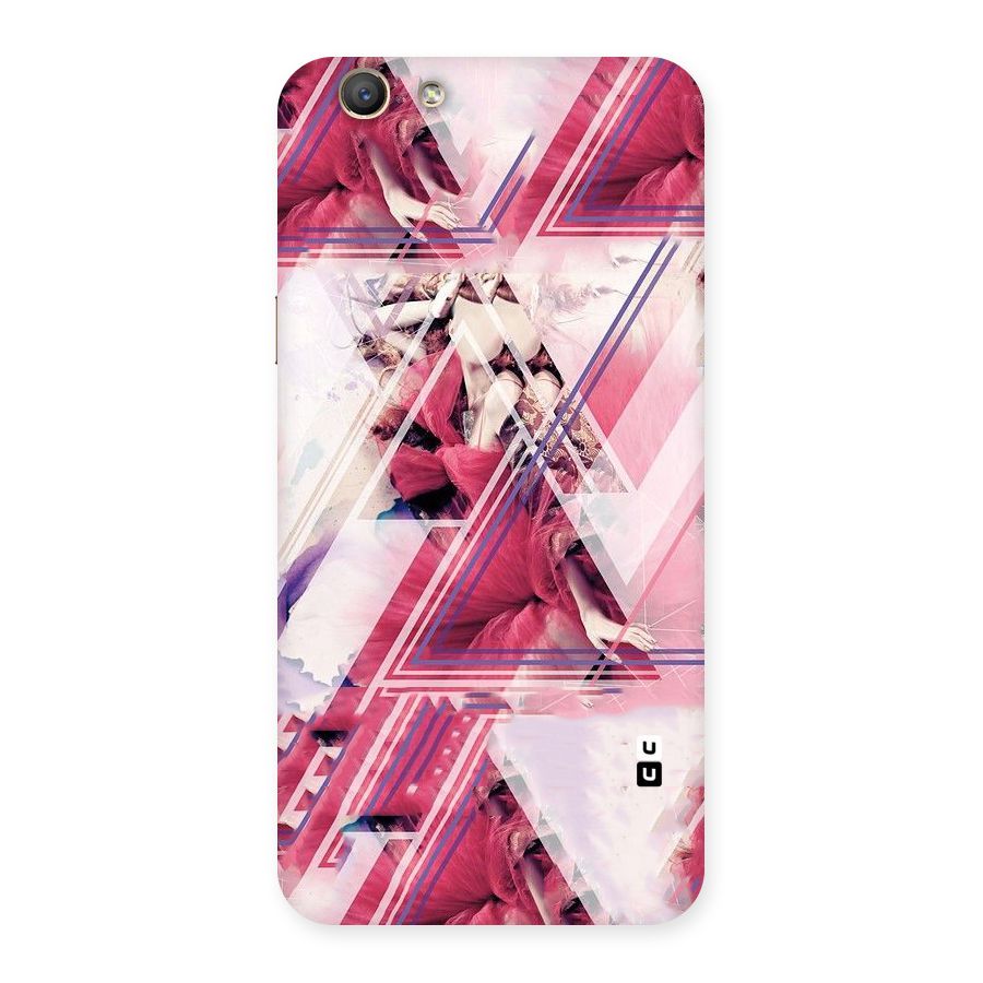 Pink Rose Abstract Back Case for Oppo F1s