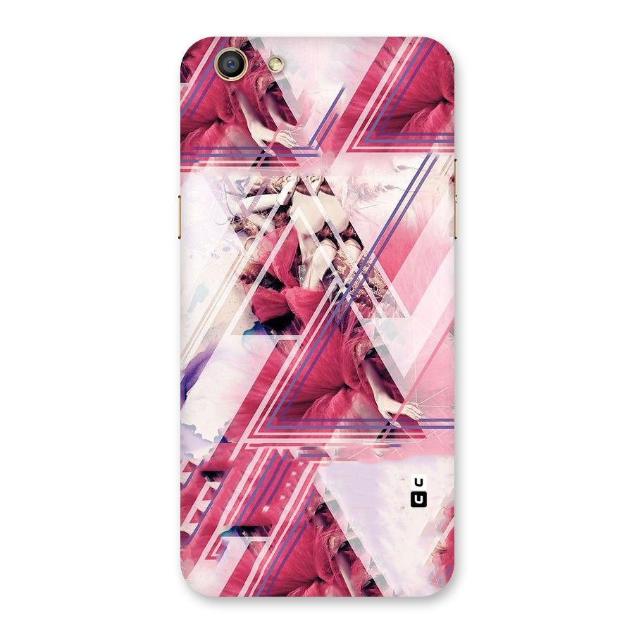 Pink Rose Abstract Back Case for Oppo F3