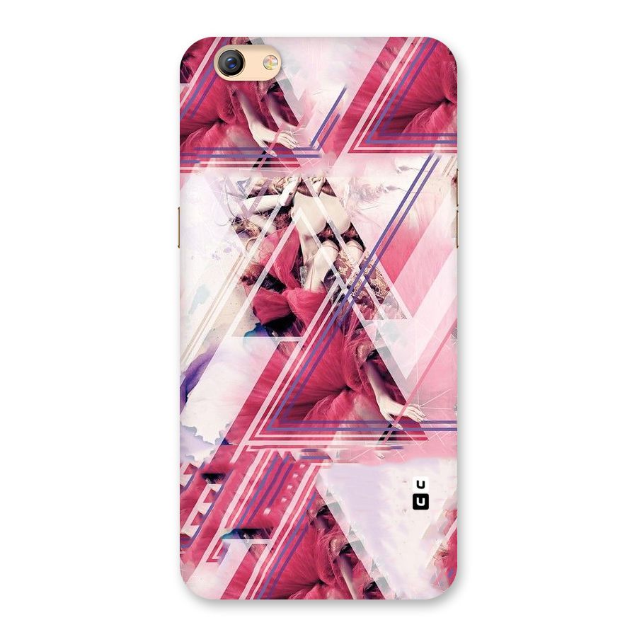Pink Rose Abstract Back Case for Oppo F3 Plus