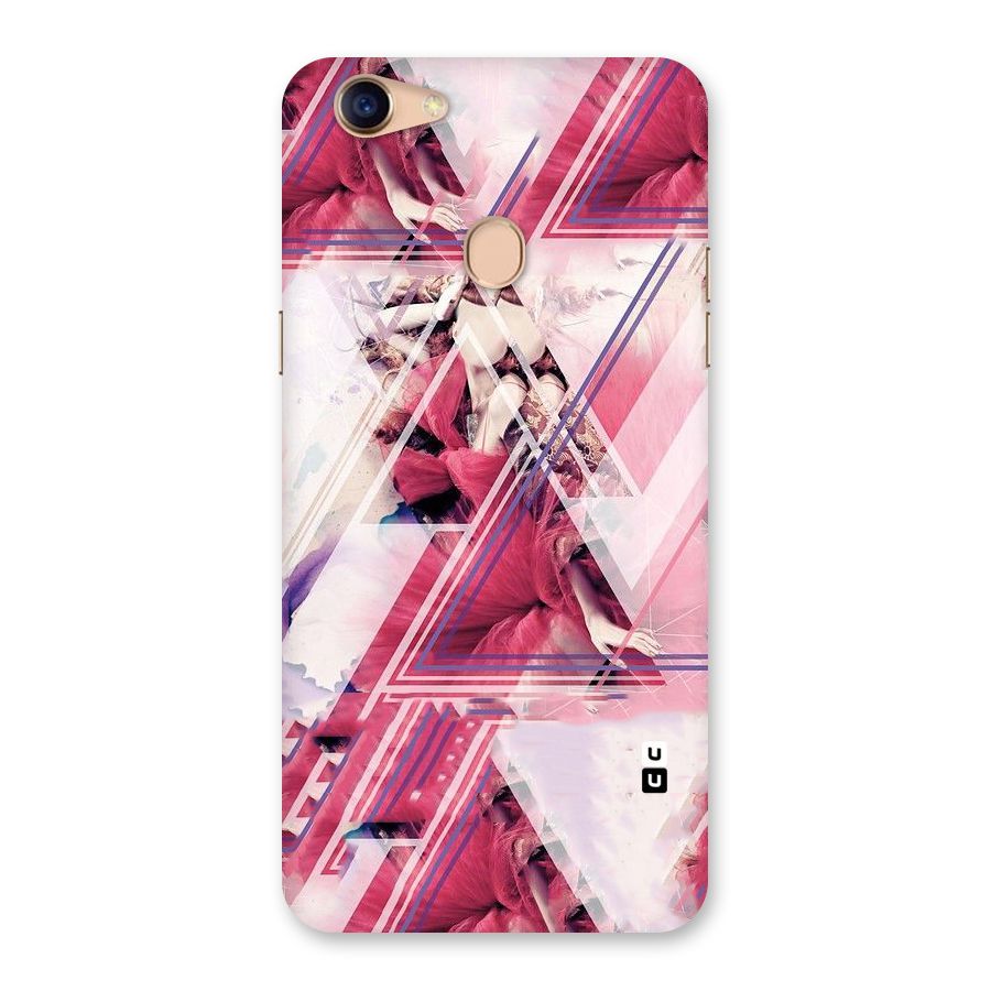 Pink Rose Abstract Back Case for Oppo F5