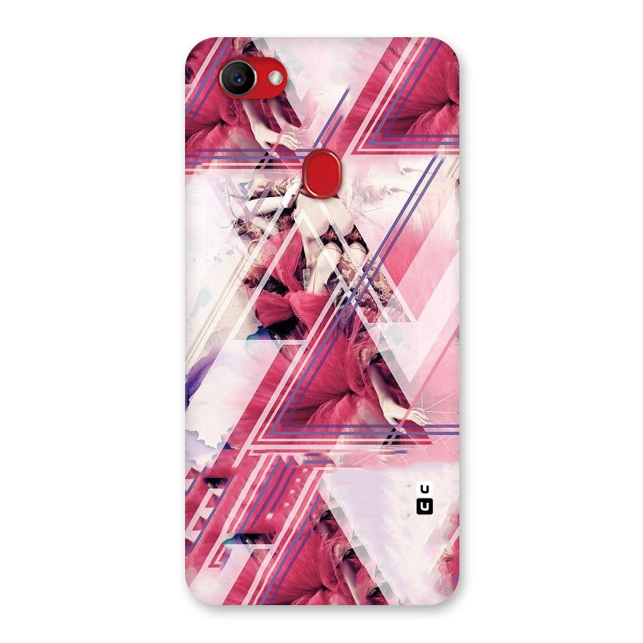 Pink Rose Abstract Back Case for Oppo F7