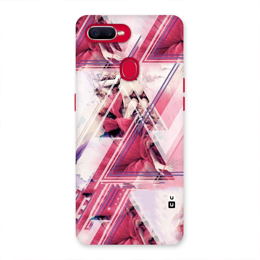 Pink Rose Abstract Back Case for Oppo F9 Pro