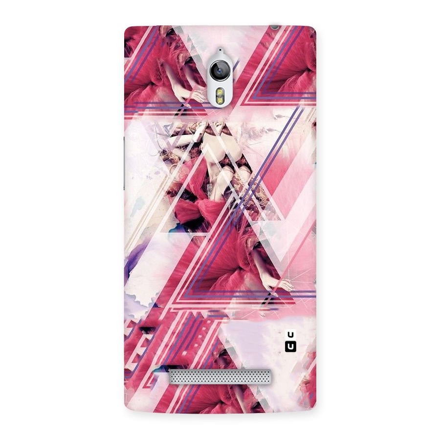 Pink Rose Abstract Back Case for Oppo Find 7