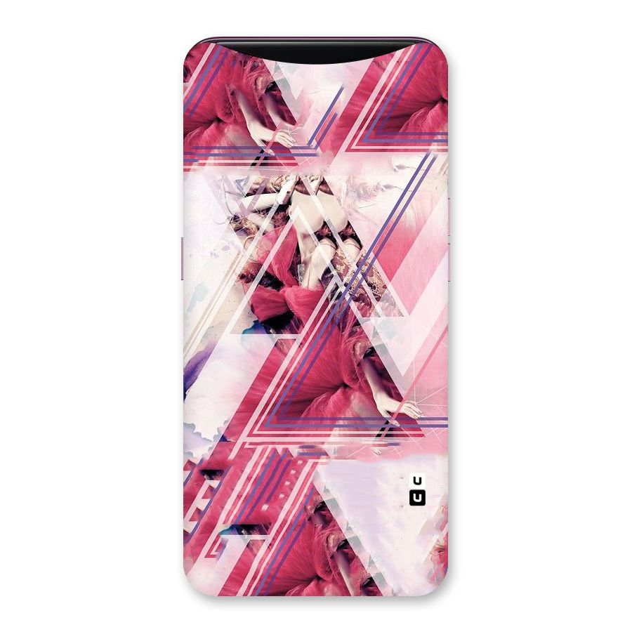 Pink Rose Abstract Back Case for Oppo Find X