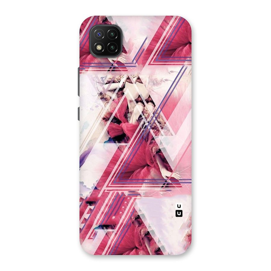 Pink Rose Abstract Back Case for Poco C3