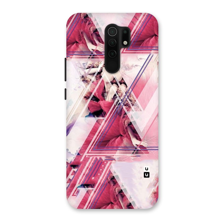 Pink Rose Abstract Back Case for Poco M2