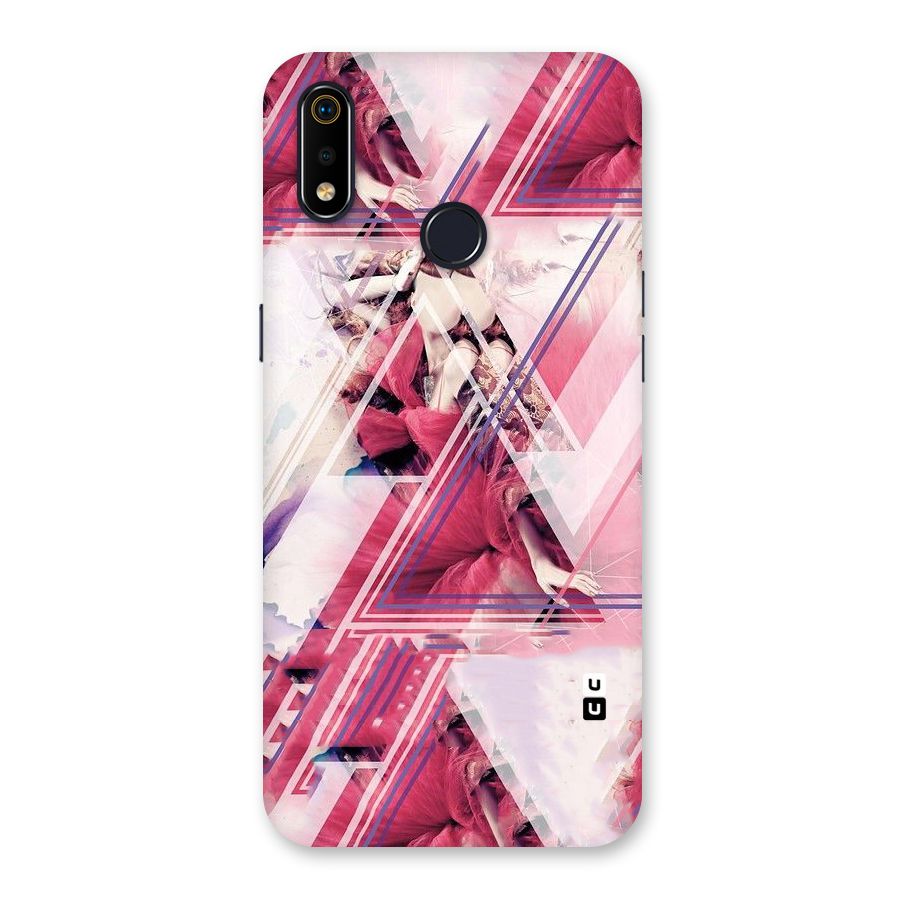 Pink Rose Abstract Back Case for Realme 3i
