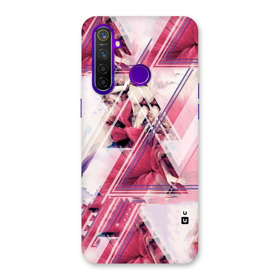Pink Rose Abstract Back Case for Realme 5 Pro