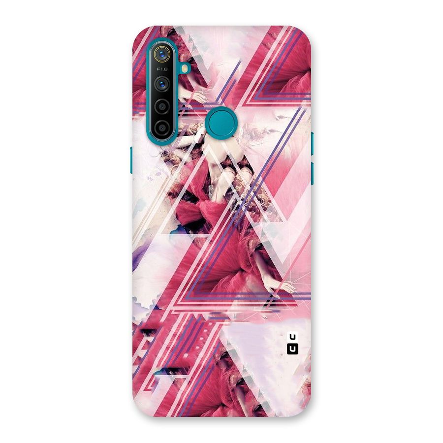 Pink Rose Abstract Back Case for Realme 5i