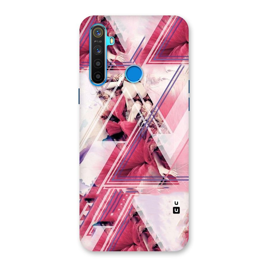 Pink Rose Abstract Back Case for Realme 5s