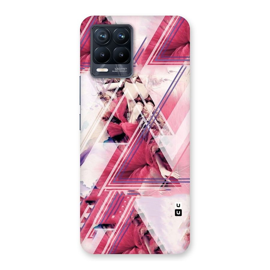 Pink Rose Abstract Back Case for Realme 8 Pro