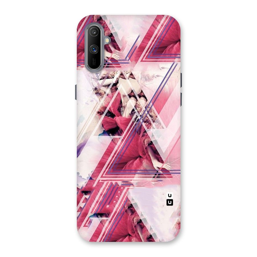 Pink Rose Abstract Back Case for Realme C3
