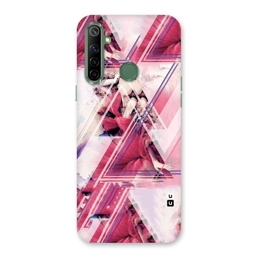 Pink Rose Abstract Back Case for Realme Narzo 10