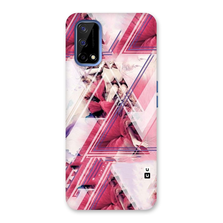 Pink Rose Abstract Back Case for Realme Narzo 30 Pro