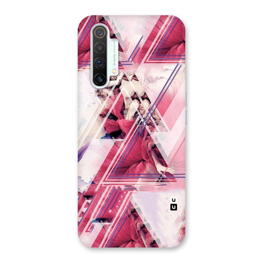 Pink Rose Abstract Back Case for Realme X3 SuperZoom