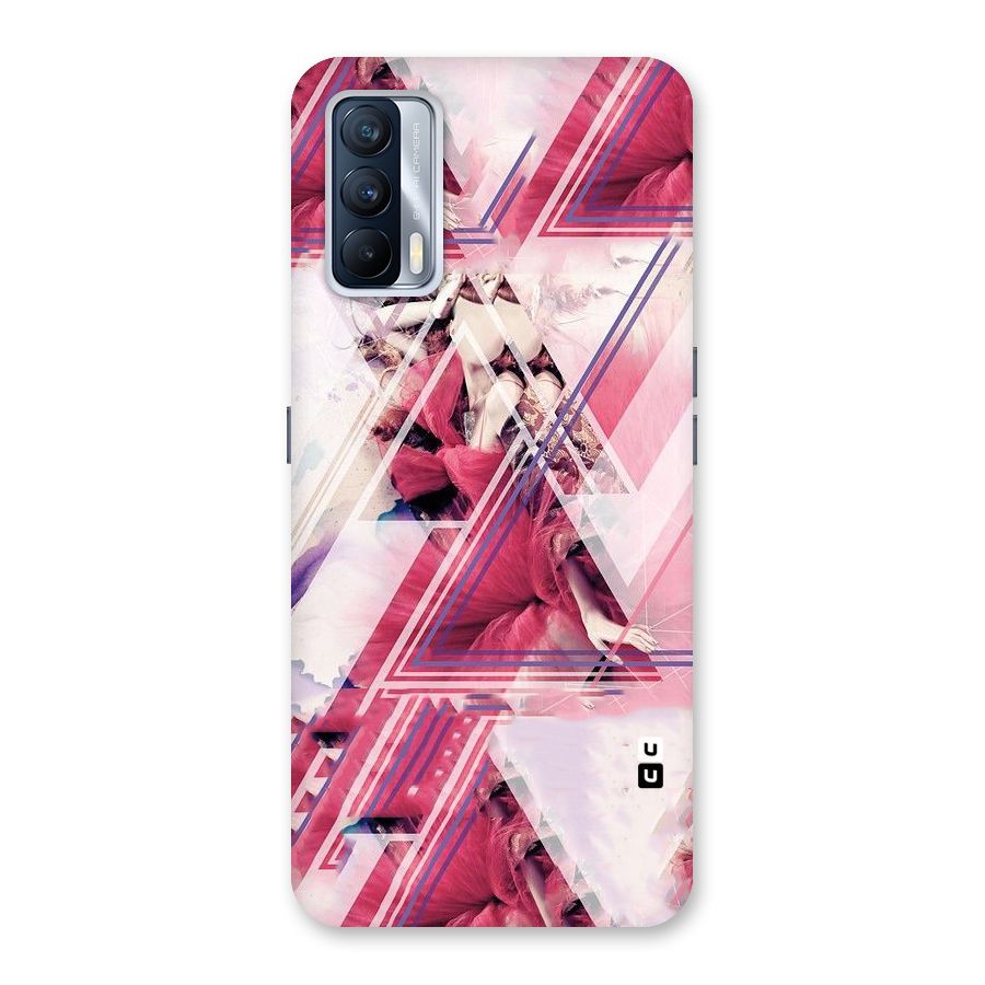 Pink Rose Abstract Back Case for Realme X7