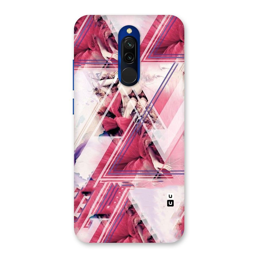 Pink Rose Abstract Back Case for Redmi 8