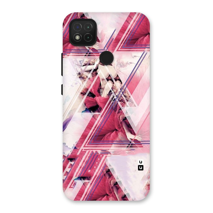 Pink Rose Abstract Back Case for Redmi 9C