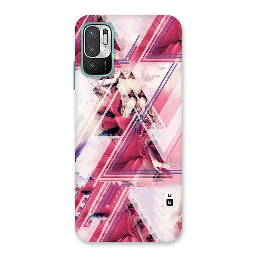 Pink Rose Abstract Back Case for Redmi Note 10T 5G