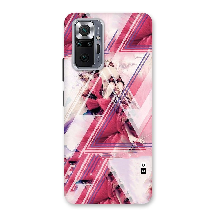 Pink Rose Abstract Back Case for Redmi Note 10 Pro Max