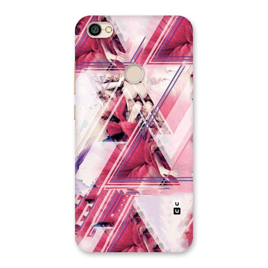 Pink Rose Abstract Back Case for Redmi Y1 2017
