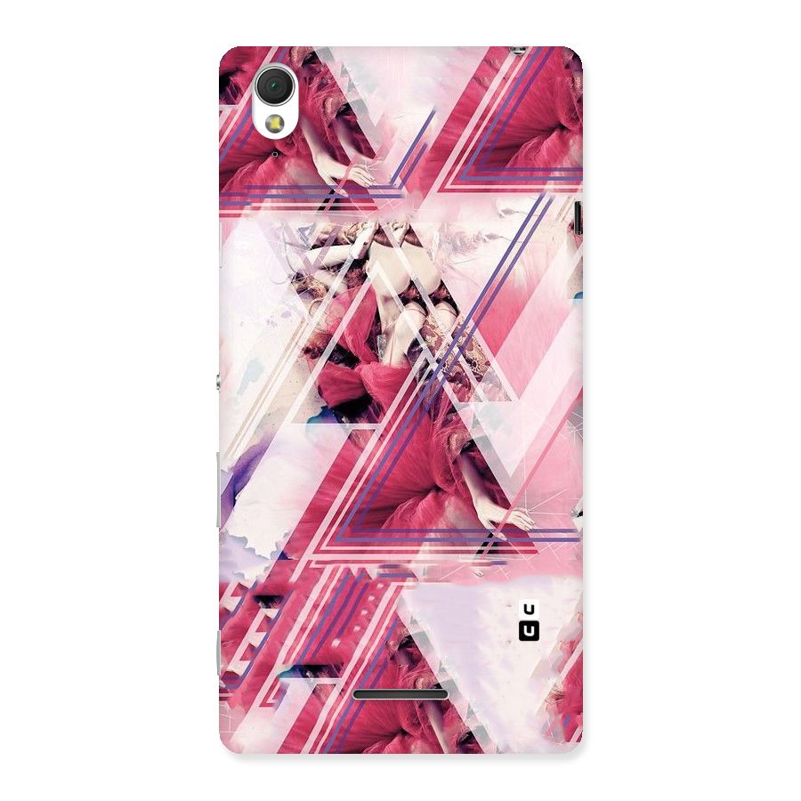 Pink Rose Abstract Back Case for Sony Xperia T3